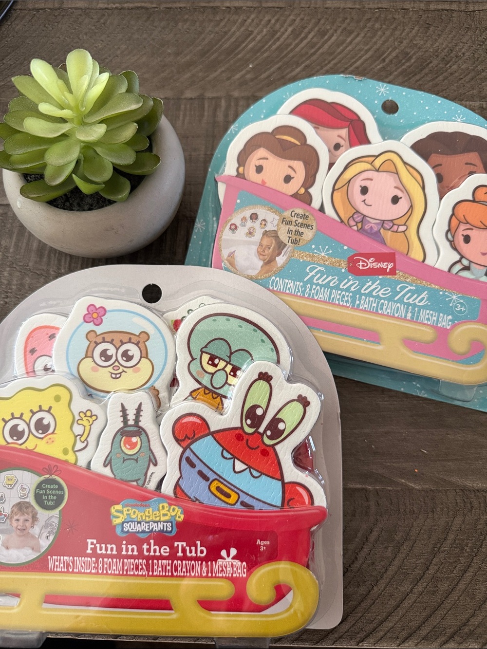 Bath Fun bundle - Disney and Sponge Bob - New!